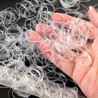 500 Chiếc Nhiều Màu Sắc Dùng Một Lần Cao Su Dây Buộc Tóc Băng Đô Trẻ Em Đuôi Ngựa Giá Đỡ Dây Trẻ Em Phụ Kiện Tóc
