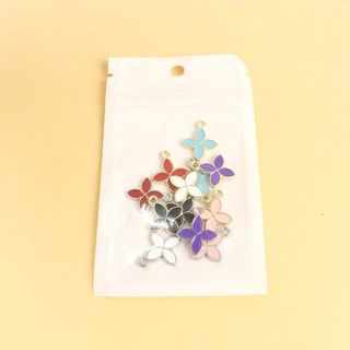 15 Chiếc Đầy Màu Sắc Bốn Lá Hoa Men Quyến Rũ Cho Handmade Trang Sức Quà Tặng Cho Người Yêu Bạn Bè DIY Hợp Thời Trang Vòng Cổ Vòng Tay Bông Tai May Mắn Bốn Lá Cỏ Ba Lá Nhỏ Giọt Dầu Hợp Kim Mặt Dây Chuyền