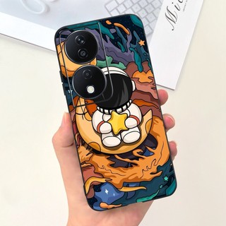 Honor X7b CLK-LX2 Mèo Dễ Thương Khủng Long Vịt Phi Hành Gia Hoạt Hình Thạch Vỏ Điện Thoại HonorX7b X 7B 4G Silicon Mềm TPU