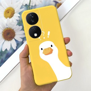 Honor X7b CLK-LX2 Mèo Dễ Thương Khủng Long Vịt Phi Hành Gia Hoạt Hình Thạch Vỏ Điện Thoại HonorX7b X 7B 4G Silicon Mềm TPU