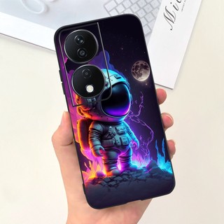 Honor X7b CLK-LX2 Mèo Dễ Thương Khủng Long Vịt Phi Hành Gia Hoạt Hình Thạch Vỏ Điện Thoại HonorX7b X 7B 4G Silicon Mềm TPU