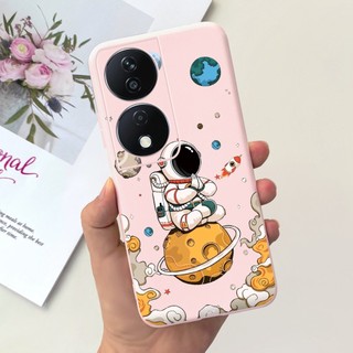 Honor X7b CLK-LX2 Mèo Dễ Thương Khủng Long Vịt Phi Hành Gia Hoạt Hình Thạch Vỏ Điện Thoại HonorX7b X 7B 4G Silicon Mềm TPU
