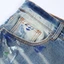 Thời trang mới màu xanh quần jean nam xếp li nước rửa hoài cổ nước rửa nút hoài cổ placket đục lỗ vá phun sơn xu hướng đường phố cao cấp thương hiệu hip-hop đàn hồi mỏng vừa vặn jean