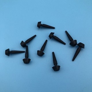 Silicone Cắm Cao Su Nút Chặn Bảo Vệ Niêm Phong Nắp Cửa Thảm Ẩn Từ View Cover Mềm Mại Màu Đen Hình nón Cắm Dia 2mm 2.5mm