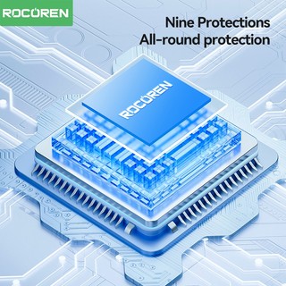 Rocoren 20000mAh PD 35W Ba cổng dung lượng lớn Power Bank Sạc nhanh Pin ngoài cho iPhone Huawei Samsung S24 Macbook Air