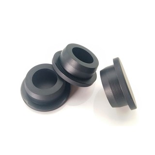 2 / 5 / 10 Chiếc Đen Tròn Silicon Cao Su Lỗ Cắm Lỗ Khoan 6.8mm-48.5mm T Loại Chặn Trống Cuối Mũ Cói