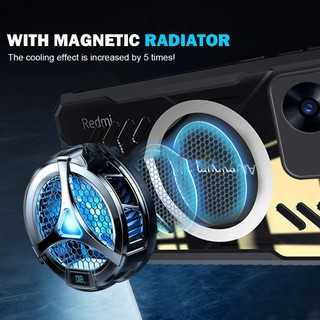 Ốp Lưng Cho OPPO Realme C55 c65 Tản Nhiệt Graphene Từ Tính Vỏ Điện Thoại Mỏng Không Dây Cho Realme C67 C55 C51 C53 C35 C33 Gamer Loại Bỏ Quạt Làm Mát
