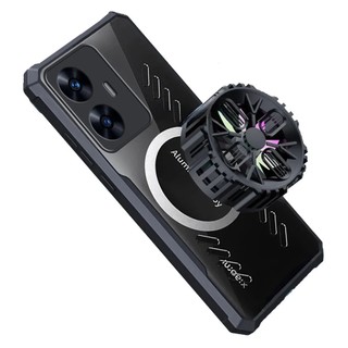 Ốp Lưng Cho OPPO Realme C55 c65 Tản Nhiệt Graphene Từ Tính Vỏ Điện Thoại Mỏng Không Dây Cho Realme C67 C55 C51 C53 C35 C33 Gamer Loại Bỏ Quạt Làm Mát