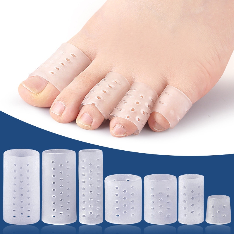 2 Chiếc Silicon Gel Ống Băng Bảo Vệ Ngón Chân, Giảm Đau, Chăm Sóc Bàn Chân