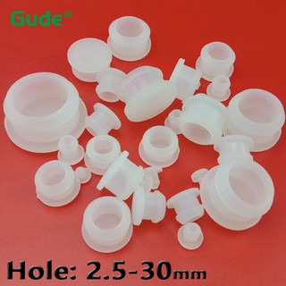 Trong Suốt Cấp Thực Phẩm Silicon Cao Su Lỗ Mũ Loại T Cắm Bao Snap-on Gioăng Trống Đầu Nắp Niêm Phong Nút Chặn 2 / 5 / 10 / 20 Chiếc 2.5-30mm