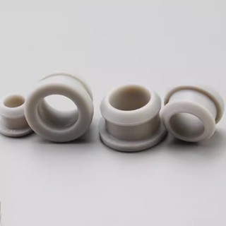 Cao su silicon màu xám xuyên lỗ Mũ loại T Vỏ cắm Snap-on Miếng đệm trống Mũ cuối có dấu Nút chặn đường kính 4,5 / 5 / 5,5mm đến 30mm