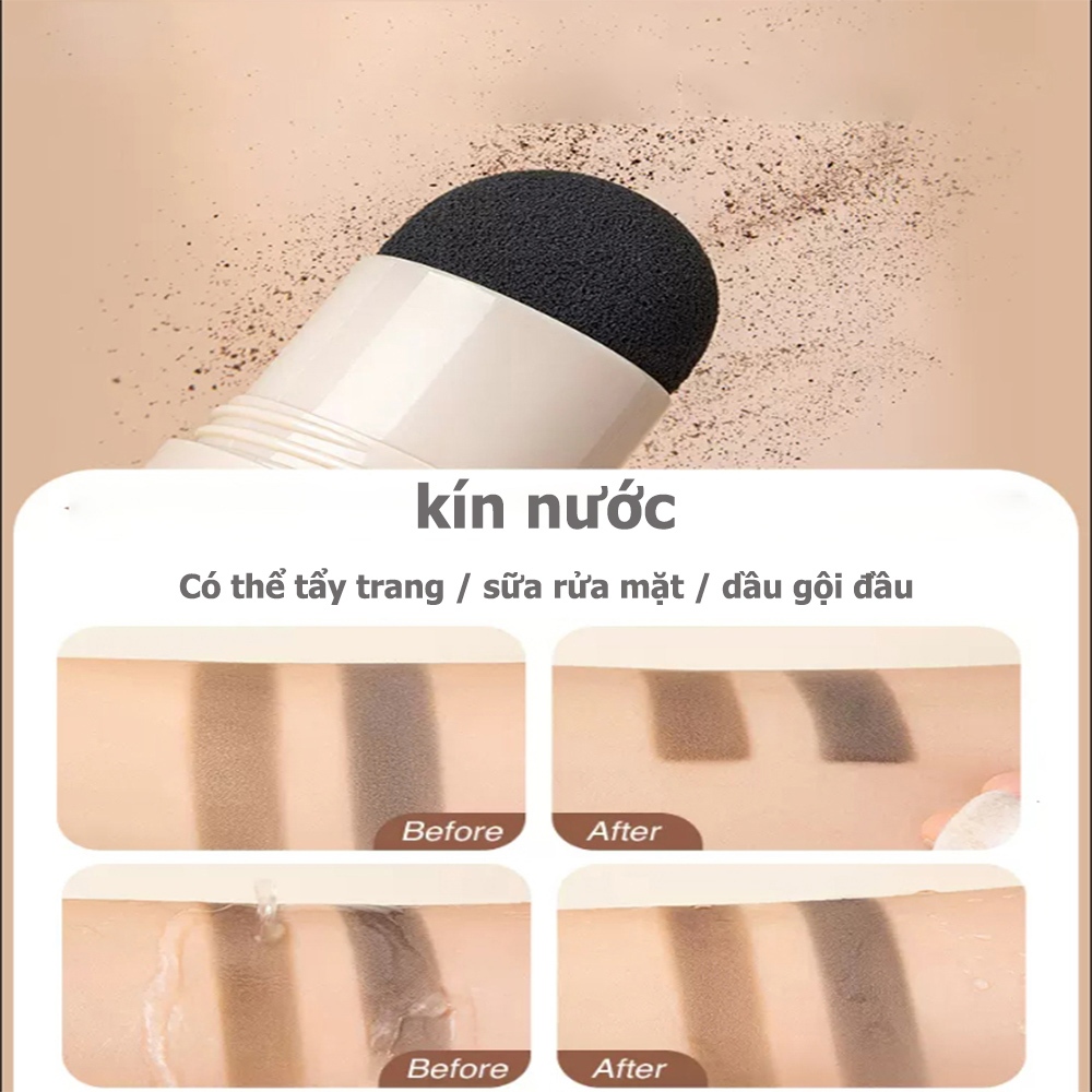 ESWIND Bột làm tóc chống mồ hôi chống thấm nước 3.8g Vỏ tóc thô, Làm đầy đường may, Bóng viền