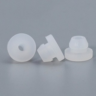 1 / 2 / 5 / 10 Cái Cao Su Silicon Trong Suốt Snap-on Grommet Lỗ Cắm Mũ Cuối Dây Tròn Cáp Bảo Vệ Bush 4.5mm / 5mm / 5.5mm-30mm