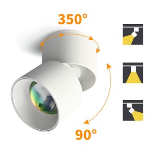 Đèn led hoàng hôn đèn chiếu trần nhà 10w Đèn Downlight âm trần có thể gập lại Đèn hoàng hôn 220v Đèn trang trí trong nhà để chụp ảnh phát trực tiếp Video, đèn led đẹp