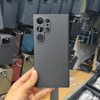 Ốp Điện Thoại Bằng Sợi Carbon Thật Cho Samsung Galaxy S24 Siêu Nguyên Chất Sợi Aramid Siêu Mỏng Dành Cho Galaxy S24 Plus Vỏ Chống Sốc