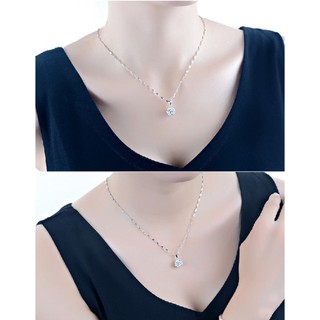 Vòng cổ dây chuyền bạc dành cho nữ Vòng cổ sáng đầy màu sắc hấp dẫn để mặc tiệc hàng ngày
