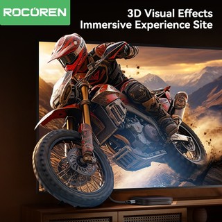 Cáp Rocoren HDMI 2.0 4K @ 60Hz Cáp Nam Sang Nam Độ Nét Cao 3D 18Gbps Cho Máy Chiếu HDTV PS4 Hộp Thông Minh