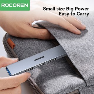 Bộ chuyển đổi cổng Rocoren 4 cổng USB Hub 3.0 Bộ chia USB tốc độ cao Hub dữ liệu mở rộng di động