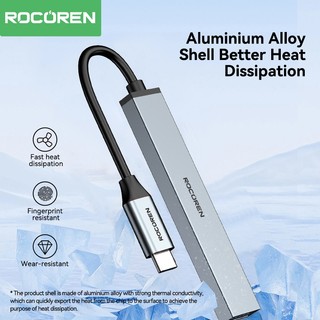 Bộ chuyển đổi cổng Rocoren 4 cổng USB Hub 3.0 Bộ chia USB tốc độ cao Hub dữ liệu mở rộng di động