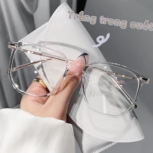 【COD 】Mắt Kính chống bức xạ -1.00° ~ - 4.00° độ dànhGọng Tròn Lớn Chống Ánh Sáng Xanh Thời Trang Cho Nữ JS1801