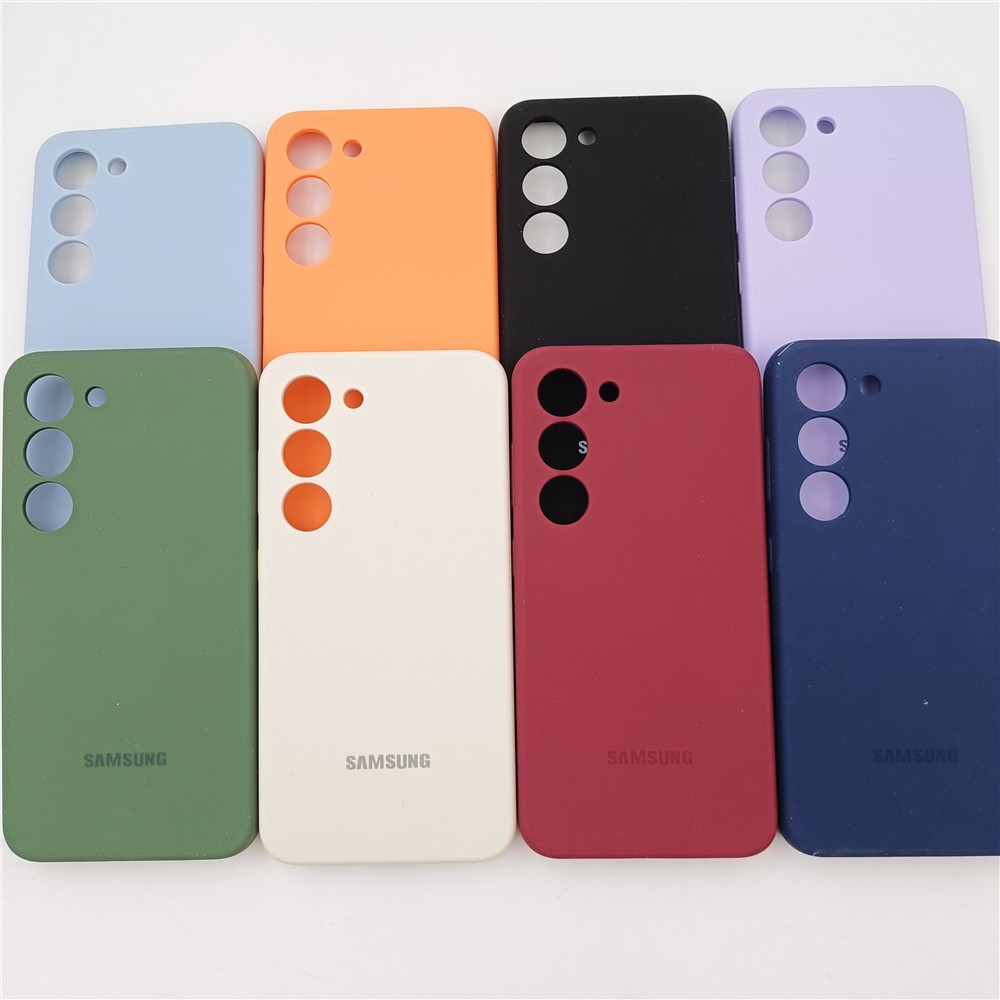 Sang Trọng Mới Chính Hãng Samsung Galaxy S23 S23Plus S23 + 5G Ốp điện thoại Silicon Lỏng Mượt Mềm Cảm Ứng Mặt Sau Bảo Vệ Vỏ Chống Sốc + Hộp