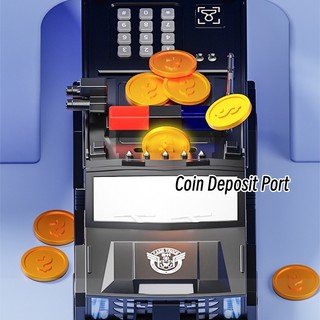 Tiết kiệm ô tô Ngân hàng Âm nhạc nhẹ đa chức năng Tiết kiệm tự động Hộp mật khẩu Trẻ em Trí thông minh tài chính Khai sáng Bé trai Quà tặng sinh nhật và năm mới