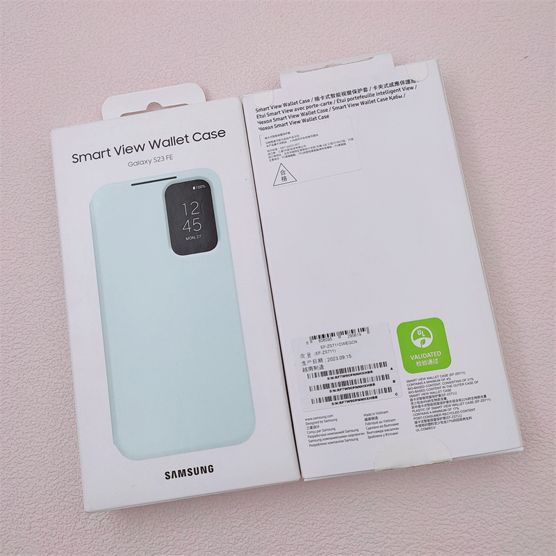 Ốp lưng ví thông minh Samsung Galaxy S23FE 5G mới S23 FE EF-ZS711 Vỏ & Hộp bảo vệ da lật chất lượng cao thông minh