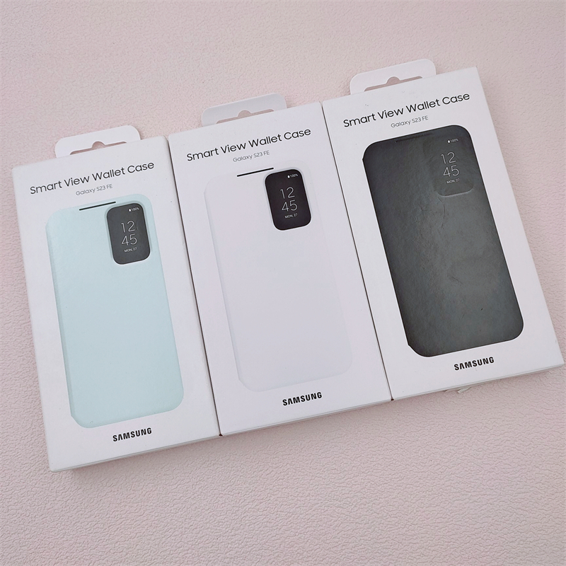 Ốp lưng ví thông minh Samsung Galaxy S23FE 5G mới S23 FE EF-ZS711 Vỏ & Hộp bảo vệ da lật chất lượng cao thông minh