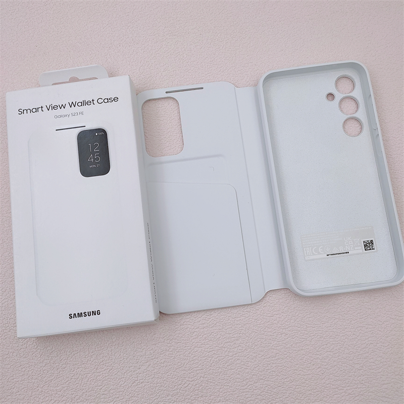 Ốp lưng ví thông minh Samsung Galaxy S23FE 5G mới S23 FE EF-ZS711 Vỏ & Hộp bảo vệ da lật chất lượng cao thông minh