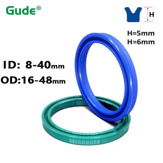5 UHS Trục xuyên tâm Vòng đệm thủy lực ID 8-40mm Polyurethane Piston Trục Piston Thanh PU Single Lip U Cup Oil Seal O-Ring