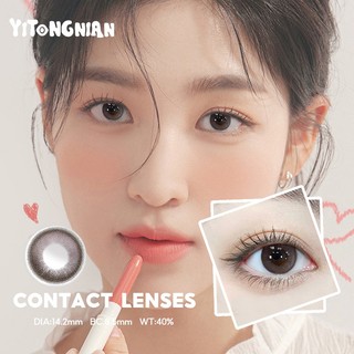 Yi TONG NIAN Trang điểm mắt đầy màu sắc, Ống kính tiếp xúc 14.0-14.5mm Kính mỹ phẩm đường kính lớn, Hộp ống kính miễn phí