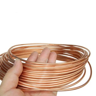 Cuộn dây ống đồng mềm 1 mét OD 2 / 3 / 4 / 5 / 6 / 8 / 9.52mm 99,9% T2 Dây đồng nguyên chất Điều hòa không khí Làm mát thủ công DIY