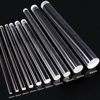 1-5 Chiếc Acrylic Trong Suốt Plexiglass Thanh Tròn PMMA DIY Trang Trí Phụ Kiện DIY Giá Đỡ Trang Sức Tùy Chỉnh Dụng Cụ Chụp Ảnh