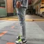 High Street Hợp Thời Trang Và Thời Trang Mới Ánh Sáng Xanh Nam Jeans Rửa, Hoài Cổ Đục Lỗ Miếng Dán Hip Hop Thương Hiệu Đàn Hồi Chất Lượng Cao Slim Fit Jeans