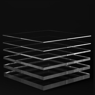 Bảng Acrylic trong suốt Plexiglass, Tấm nhựa hữu cơ Vuông Tấm PMMA trong suốt cao Độ dày 1 / 2 / 3 / 4 / 5 / 6 / 8 / 10mm Chất liệu DIY tại nhà