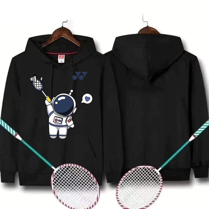 Áo Hoodie cầu lông Yonex dành cho nam nữ Áo Hoodie có mũ trùm đầu Áo cầu lông thể thao đa năng Cầu lông ấm áp thông thường dành cho nam Áo thun dài tay làm dày cặp đôi Áo Hoodie nam