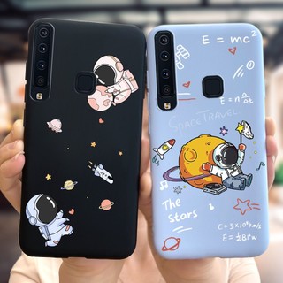 Dành Cho Samsung Galaxy A7 A9 2018 Ốp Lưng SM-A750F SM-A920F Vỏ Điện Thoại Tên Lửa Không Gian Phi Hành Gia Dễ Thương Cho Samsung A9 2018 Vỏ