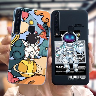 Dành Cho Samsung Galaxy A7 A9 2018 Ốp Lưng SM-A750F SM-A920F Vỏ Điện Thoại Tên Lửa Không Gian Phi Hành Gia Dễ Thương Cho Samsung A9 2018 Vỏ
