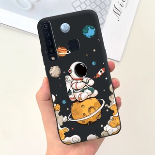 Dành Cho Samsung Galaxy A7 A9 2018 Ốp Lưng SM-A750F SM-A920F Vỏ Điện Thoại Tên Lửa Không Gian Phi Hành Gia Dễ Thương Cho Samsung A9 2018 Vỏ