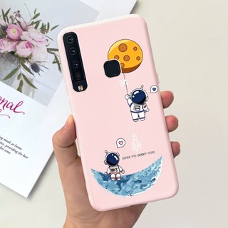 Dành Cho Samsung Galaxy A7 A9 2018 Ốp Lưng SM-A750F SM-A920F Vỏ Điện Thoại Tên Lửa Không Gian Phi Hành Gia Dễ Thương Cho Samsung A9 2018 Vỏ