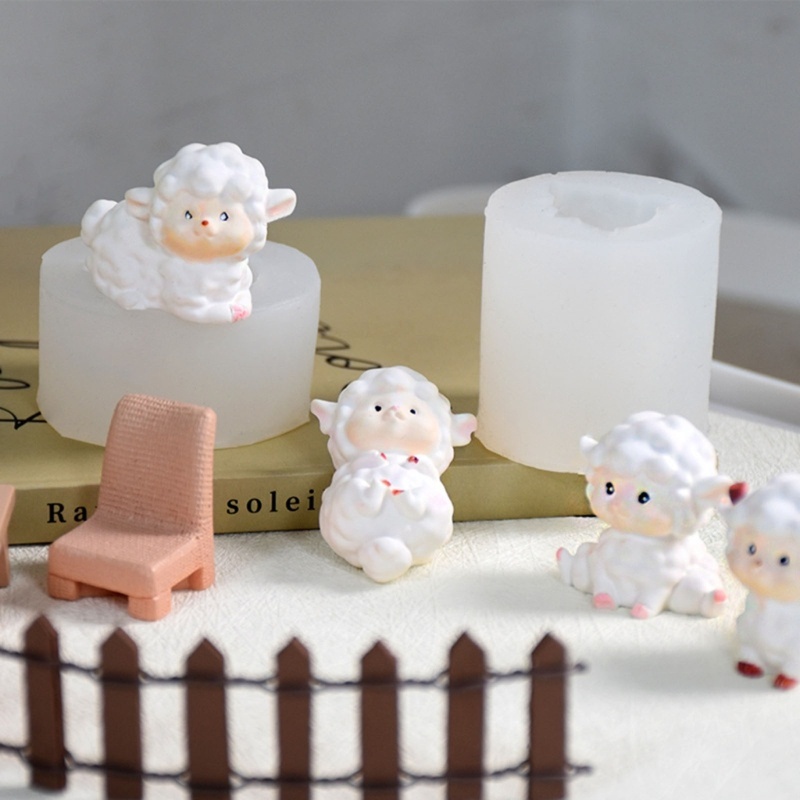 Inste Khuôn Làm Thạch Cao Hình Chú Cừu Mini Dễ Thương
