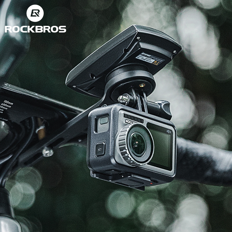 Rockbros Giá đỡ đồng hồ tốc độ đi xe đạp tích hợp kẹp mở rộng dành cho camera hành trình nhẹ