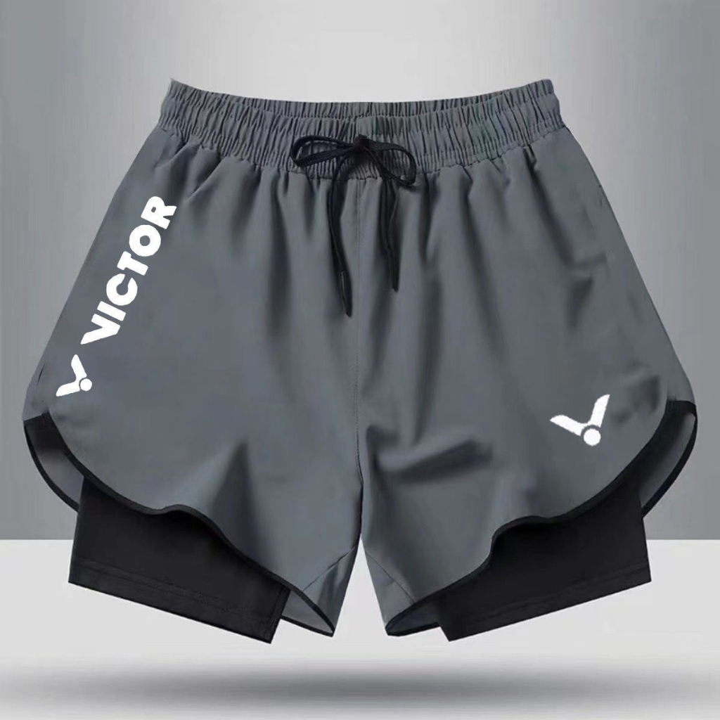 Quần short cầu lông Victor dành cho nam và nữ Thể thao mùa hè, thể dục, chạy bộ, quần short giải trí để bóng bàn thoải mái và thoáng khí, thể thao bóng chuyền, tập luyện thi đấu P