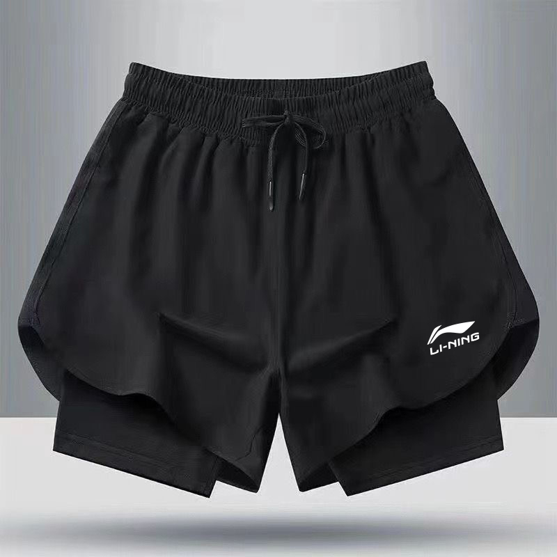 Quần short thể thao mùa hè Li Ning Quần short thể thao khô nhanh và thoáng khí nam nữ quần short thể thao thông thường chạy bộ ngoài trời quần short thể thao chống chói