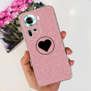 Dành Cho OPPO Reno 11 5G Vỏ 2024 Thời Trang Mới Hoa Hoạt Hình Trong Suốt Silicon Mềm TPU Ốp điện thoại Cho Reno11 CPH2599 Vỏ
