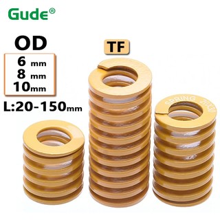 Xoắn Ốc Dập Nén Khuôn Chết Lò Xo Tải Nhỏ Khuôn Lò Xo Nén Lò Xo Vàng Đường Kính Ngoài 6mm 8mm 10mm