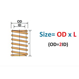 Xoắn Ốc Dập Nén Khuôn Chết Lò Xo Tải Nhỏ Khuôn Lò Xo Nén Lò Xo Vàng Đường Kính Ngoài 6mm 8mm 10mm