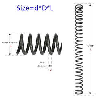 Dây lò xo nén loại Y Đường kính 0,5mm / 0,8mm / 1mm / 1,2mm / 1,4mm / 1,5mm / 1,8mm Chiều dài thép lò xo 305mm Lò xo quay áp suất cực dài