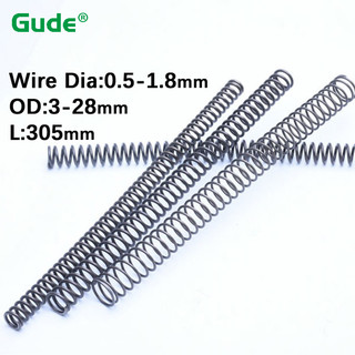 Dây lò xo nén loại Y Đường kính 0,5mm / 0,8mm / 1mm / 1,2mm / 1,4mm / 1,5mm / 1,8mm Chiều dài thép lò xo 305mm Lò xo quay áp suất cực dài