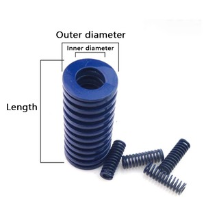 1Pc Nhẹ Tải Khuôn Lò Xo Nén Xanh Lò Xo Hợp Kim Thép Chiều Dài 20 - 125mm Đường Kính Ngoài 6mm 8mm 10mm